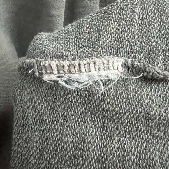 GAP MEDIUM Gray Sweater Dress Long Sleeve Lagenlook with Pockets Distressed Fade - Picture 11 of 11